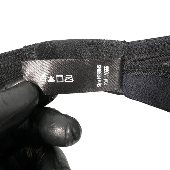 Rene Rofe NWT 36C Black Lace Extreme Push-Up Bra Gold Hardware Coquette Vampy - Picture 13 of 14